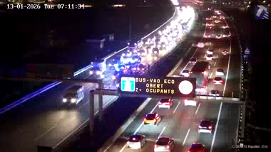 Carretera C-58 amb un carril tallat a Ripollet en sentit nord per un accident