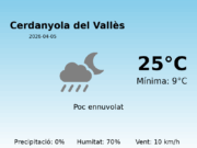 Predicció meteorològica: Cerdanyola del Vallès, 5 de Abril de 2026