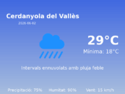 AEMET: El temps per a Cerdanyola del Vallès – 2 de Juny de 2026