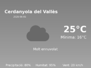 Previsió de l’AEMET a Cerdanyola del Vallès avui 5 de Juny de 2026